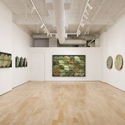 Marit Tingleff, Into the green, exhibition view. Courtesy of HB381 Gallery