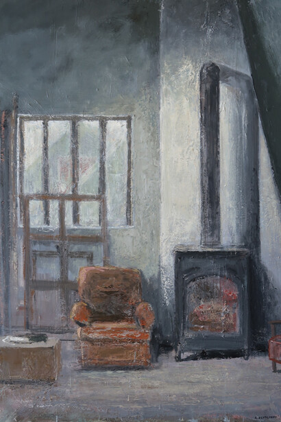 “L’atelier” - Oil on canvas  51.25'' x 38.25’' (130cm x 97cm)