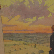 Jean-Jacques Waltz (also known as Hansi) (French, 1873– 1951), Page 27, Children At War Memorial, n.d., Lithograph on paper, 9 1/4 x 12 3/8 inches. Georgia Museum of Art, University of Georgia; Gift of Murray and Nancy Ann Blum
