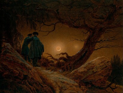 C.D. Friedrich, Due uomini contemplano la luna