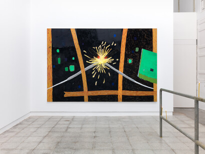 Jan Zöller, The remaining smell of the wunderkerze, exhibition view. Courtesy of Galería Ehrhardt Flórez