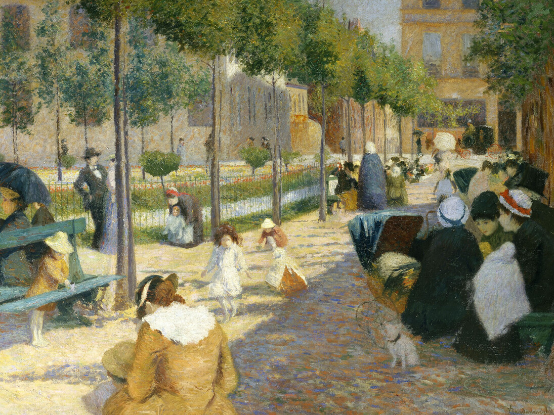 Federico Zandomeneghi, Place d’Anvers, 1880, olio su tela, cm. 104x135,5, Piacenza, Galleria d’Arte Moderna Ricci Oddi. Courtesy of Palazzo Zabarella