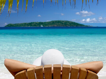 Descansando junto al mar