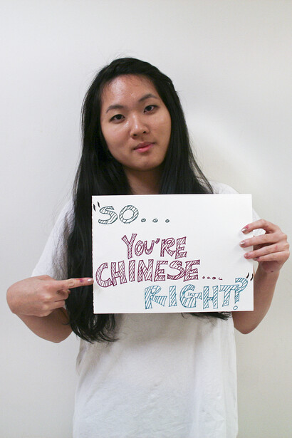 "Entonces... eres china... ¿Verdad?". Fotografía de la colección de la estudiante coreano-americana Kiyun Kim