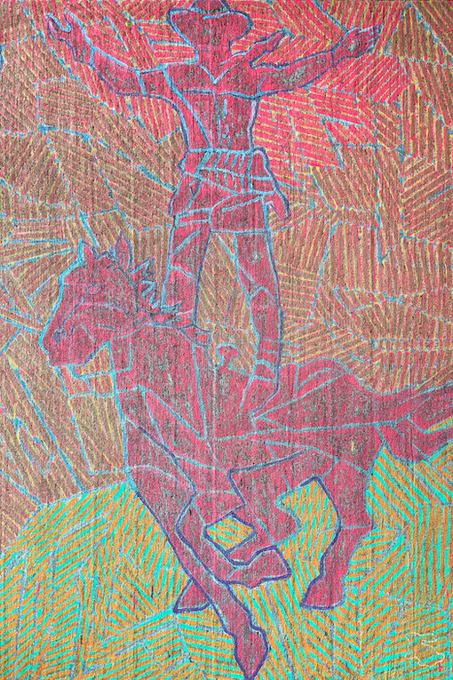 Dieterich Spahn, Skinny dude, lone dove,  shadow, 11/19/XX, 2020. Courtesy of Douglas Flanders and Associates Gallery