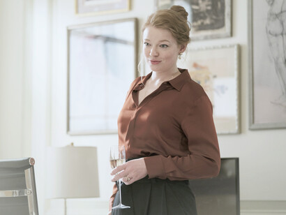Siobhan -Shiv- Roy interpretada por la actriz Sarah Snook en la serie de HBO 'Succession'