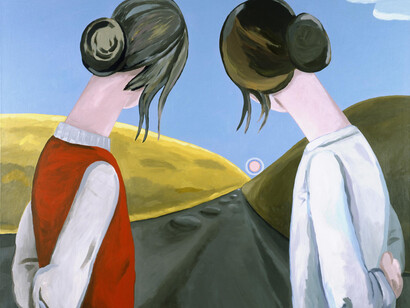 Brian Calvin, The Low Road (God Out West), 2006, Acrylic on canvas, 121,9 x 152,4 cm, 48 x 60 inches, Courtesy of the Bloom Family Collection