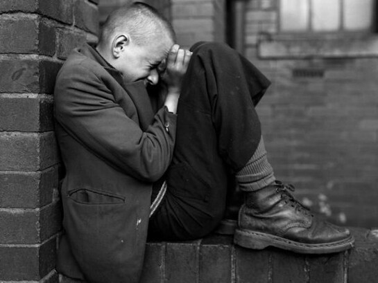 Chris Killip Youth on Wall, Jarrow, Tyneside, 1976 Courtesy of the artist and The Photographers’ Gallery, London