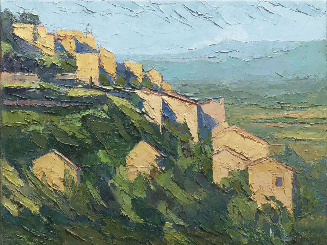 Alan Cotton, Provence - Hillside Dwellings at Lacoste
