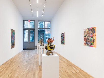 Jiha Moon, Fool’s moon, exhibition view. Courtesy of Derek Eller Gallery