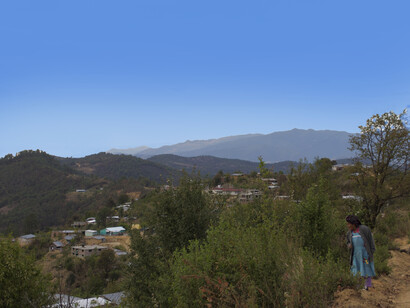 Pilar e il paese, foto Alfonso Urbina