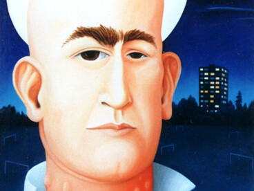 Eric, patron saint of self-defence, oil on canvas, Mark Weighton, 1996