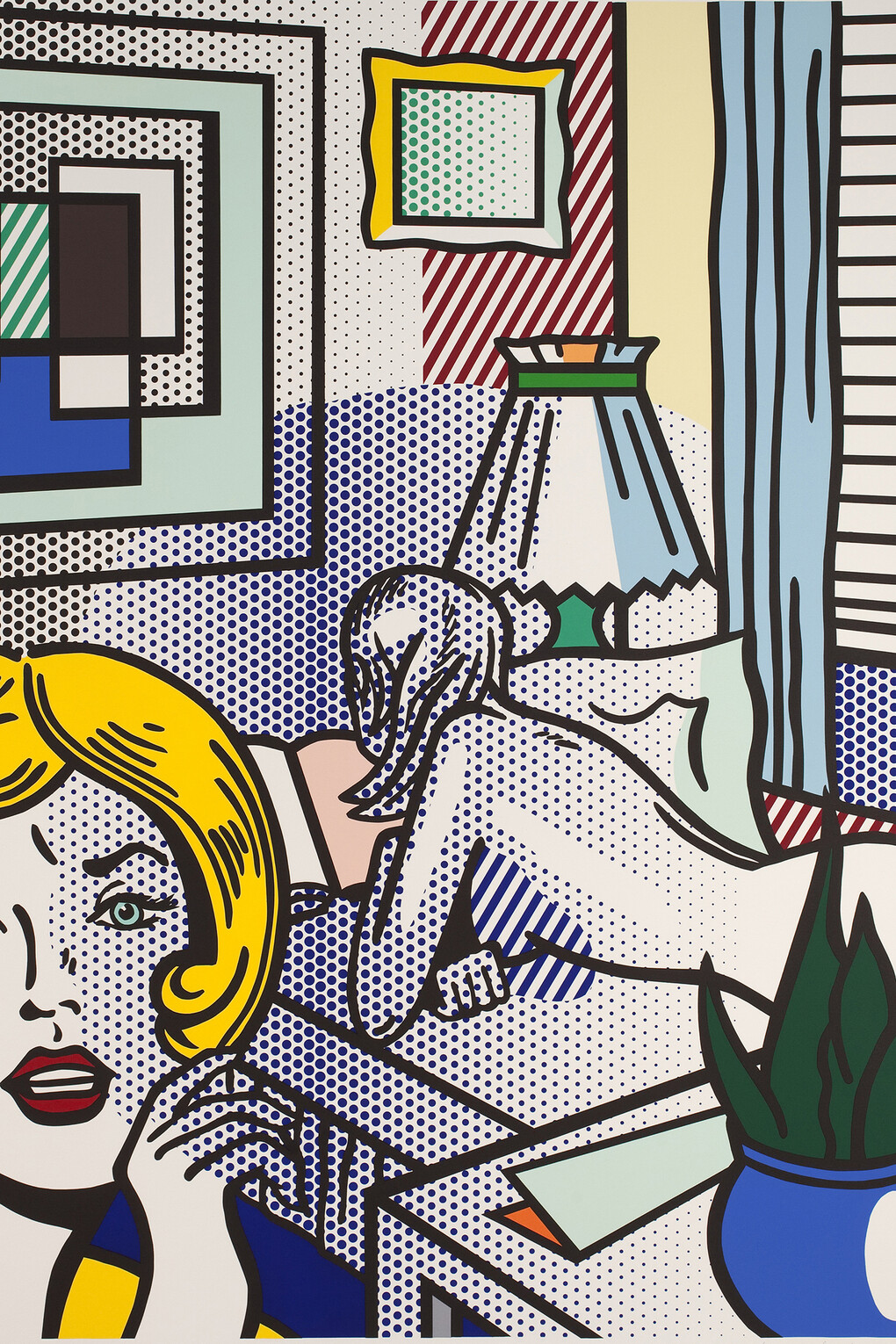 Roy Lichtenstein (1923-1997), Roommates, 1994, 20 colour relief print, 162.9 x 129.9 cm, Artist Rooms, National Galleries of Scotland and Tate. Lent by The Roy Lichtenstein Foundation Collection 2015 © Estate of Roy Lichtenstein/DACS 2015
