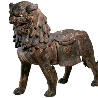 Wood with traces of paint and crystal inlays, 26 3/8 x 34 inches. Purchase: William Rockhill Nelson Trust, 77-51.