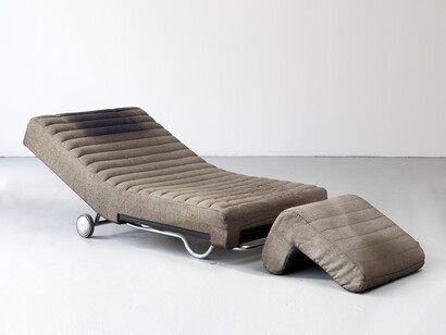 Recliner from the "Living Center" designed by Joe Colombo for Rosenthal, Germany, 1970. Photo by Sherry Griffin for R & Company