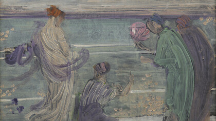 James McNeill Whistler; Variaciones en azul y verde, 1868, Freer Gallery of Art, Washington, DC.