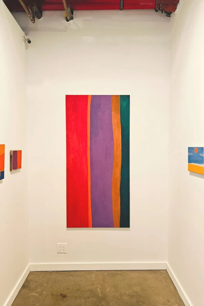 Edward Zutrau, Meditations in hue, exhibition view. Courtesy of Lincoln Glenn Gallery