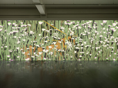 Ian Cheng, Emissary Forks at Perfection, 2015, Live simulation, infinite duration, Dimensions variable, Edition of 7 plus 3 artist’s proofs, Courtesy of the artist and Pilar Corrias Gallery. Photo: Damian Griffiths