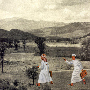 Maha Malluh, The journey begins, 2025. Maha Malluh. Mit freundlicher genehmigung der Galerie Krinzinger