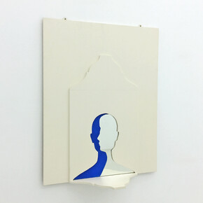 Ana Vieira, The Lady M.M.T.S., 1967/2009. Wood, mirror, and enamel paint, 100 x 80 x 22.5 cm | 39 1/4 x 31 3/8 x 8 3/4 in. © The artist 2017. Courtesy Galeria Graça Brandão, Lisbon