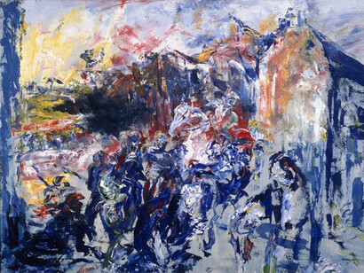 Jack B. Yeats, *Grief*, 1951. Öl auf Leinwand, 102 x 153 cm. National Gallery of Ireland, Dublin
