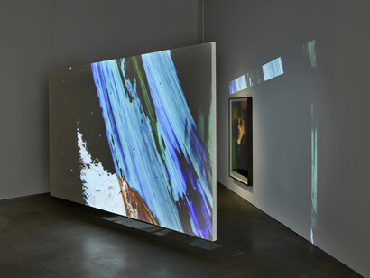 Matt Saunders, On an overgrown path, exhibition view. Courtesy of Marian Goodman Gallery