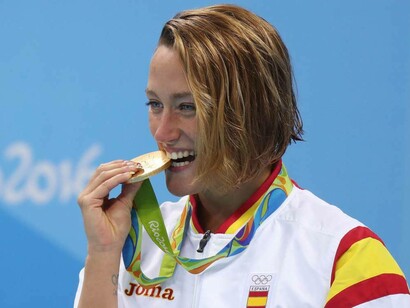 La nadadora española Mireia Belmonte