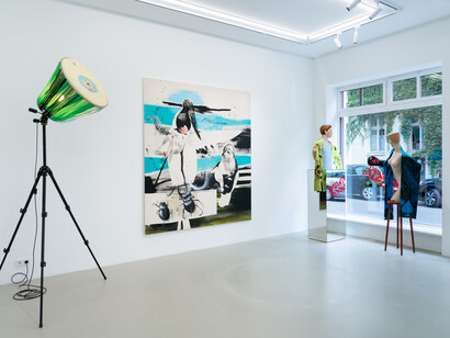 Helga Schmidhuber, Morpheus mango mau, ausstellungsansicht. Mit freundlicher genehmigung der Aoa;87 Gallery. Foto von Dotgain