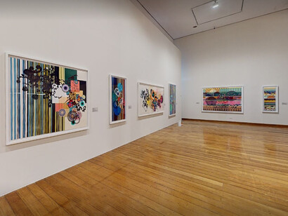 Beatriz Milhazes: incisioni dalla collezione della Pinacoteca di São Paulo, vista della mostra. Cortesia della Pinacoteca