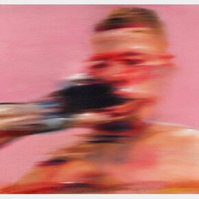 Allegra Pacheco,
Untitled, 2023,
From the series, Blood Sugar,
Oil on canvas,
10 x 11.5 inches. Courtesy of the artist and Craig Krull Gallery