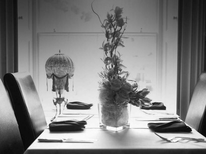 Estbek House's sophisticated and simple dining areas