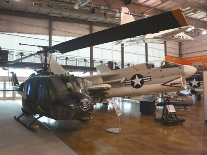An LTV A-7 Corsair II on display at the Frontiers of Flight Museum at Dallas Love Field in Dallas, Texas, United States