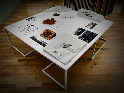 Installation of Budidesa at Chicago Architectural Biennial