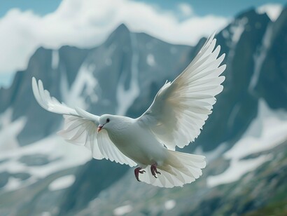A dove’s flight, soft yet sovereign, reminds us that peace is not the absence of conflict but the presence of conditions where all can rise