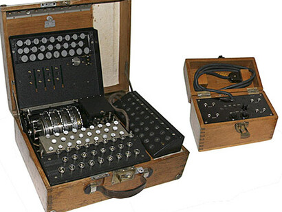 Enigma Machine. Courtesy of The Military Museums 