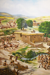 Göbekli Tepe is a Neolithic archaeological site located in Upper Mesopotamia (al-Jazira) in present-day Turkey. The settlement was occupied from approximately 9500 BCE to at least 8000 BCE, during the Pre-Pottery Neolithic period