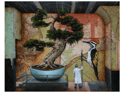 Tyson Grumm, Imperial, acrylic on panel, 18x22.5 inches. Courtesy of the artist and Particia Rovzar Gallery