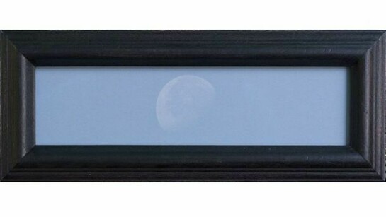 Daymoon, 2006, Pigment Print, One of a kind handmade antique frame