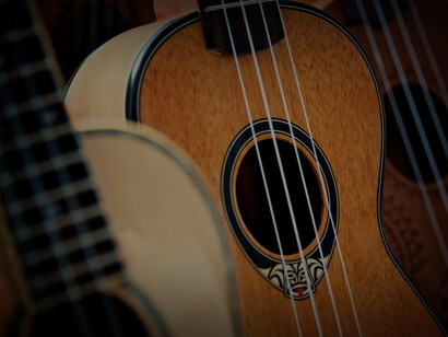 Detalle de una guitarra