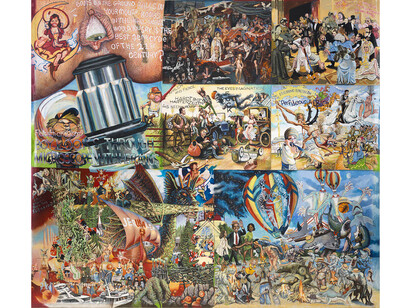 Ivan Witenstein, Rails to Trails, 2014, 108 x 128.5 inches