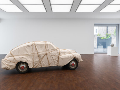 Christo, Air, exhibition view. Courtesy of Gagosian Gallery
