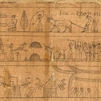 Papyrus of Pasherashakhet (detail), Egyptian, about 375–275 BCE. Courtesy of J. Paul Getty Museum