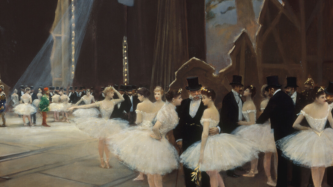 Jean Béraud, Les coulisses de l’Opéra, 1889, Huile sur bois, 38 x 54 cm © Musée Carnavalet / Roger-Viollet