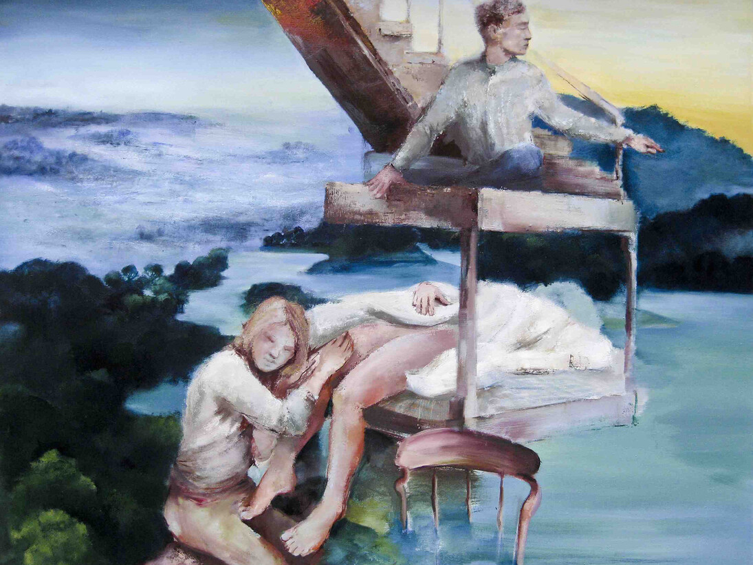 Pato Bosich, Between the green tip and the root, 2012, Oil on canvas, 137,5 x 167 cm 