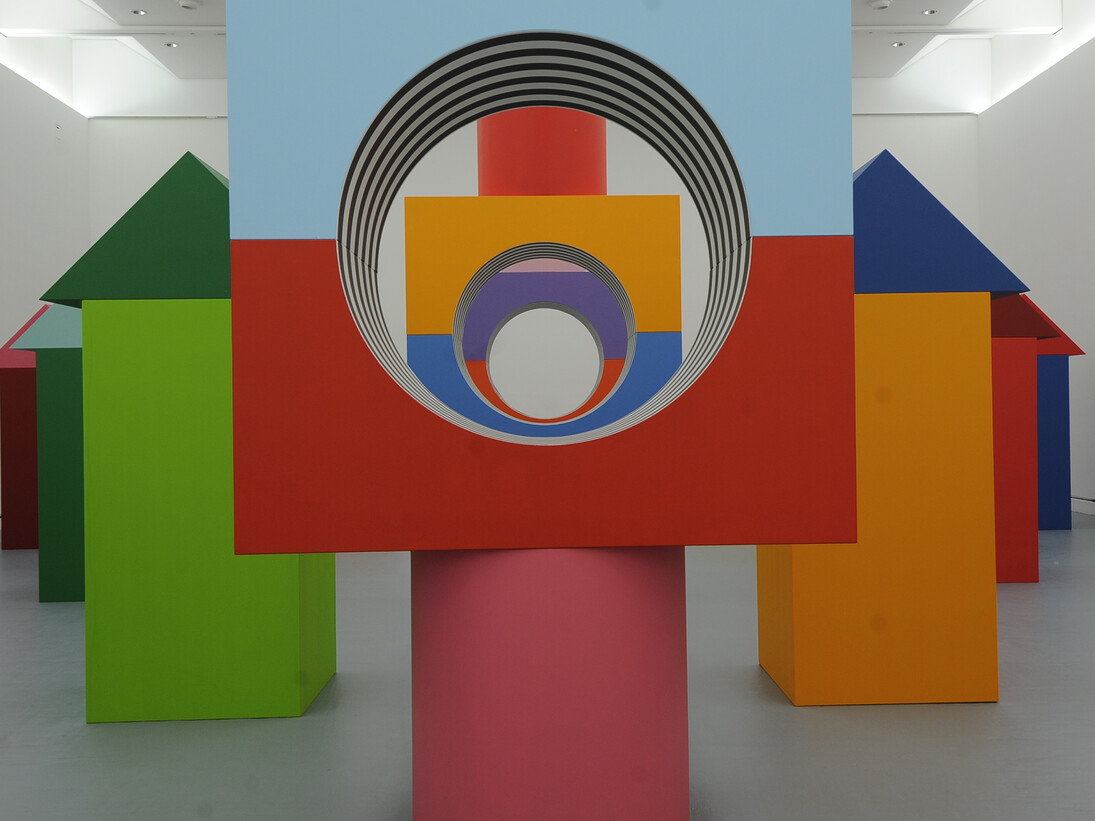 Daniel Buren, Comme un jeu d’enfant, travail in situ, MAMCS, Strasbourg, juin 2014. Détail. © DB-ADAGP Paris