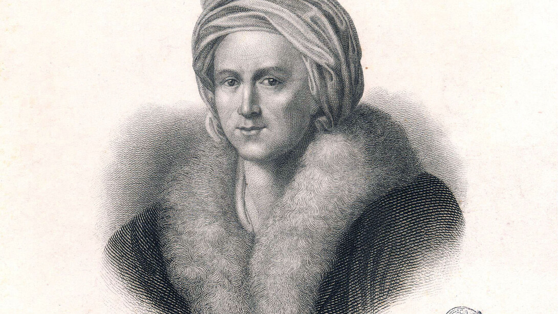 Johann Leonhard Appold, “Ritratto di J. J. Winckelmann” ripreso dal dipinto di Anton von Maron, 1768, litografia, 22 x 16,8 cm - Raccolta Piancastelli, Biblioteca Comunale “A. Saffi”, Forlì