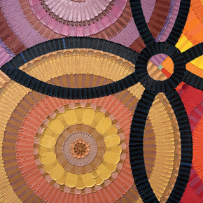 June Edmonds, Grand Adage (detail), 2024. Acrylic on canvas, 47.5 x 76in. Courtesy of the artist and Luis De Jesus Gallery