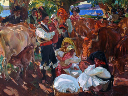 Joaquín Sorolla; Galicia. La romería, 1915 (detalle)
