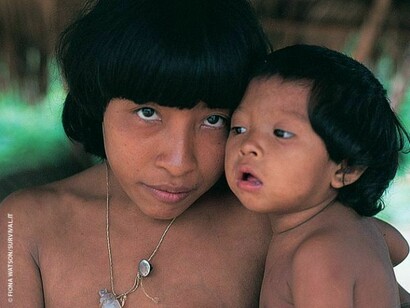 Una mamma col figlio