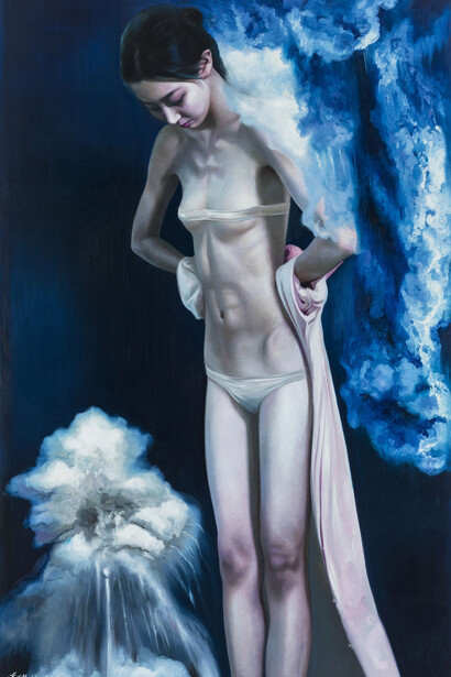 Ling Jian. Siren Series 2, oil on canvas, 300 x 200 cm, 2015